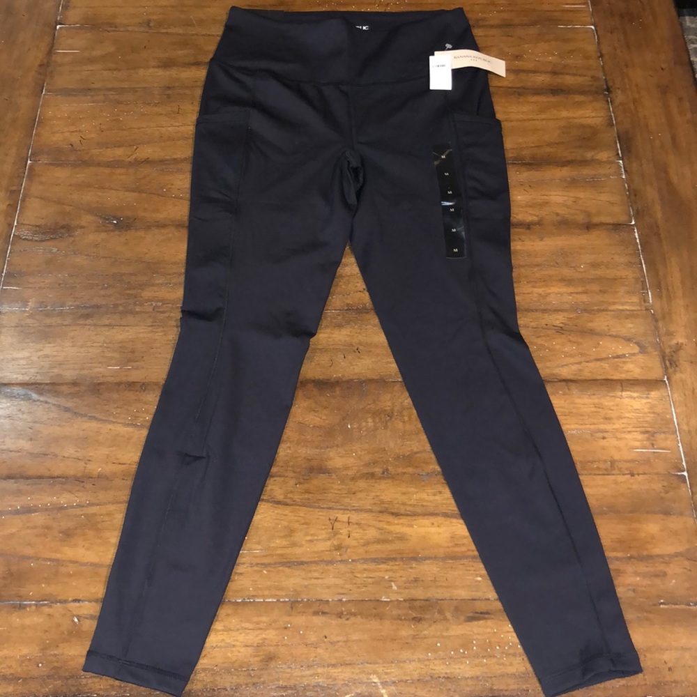 Banana Republic Black High-Waist Leggings